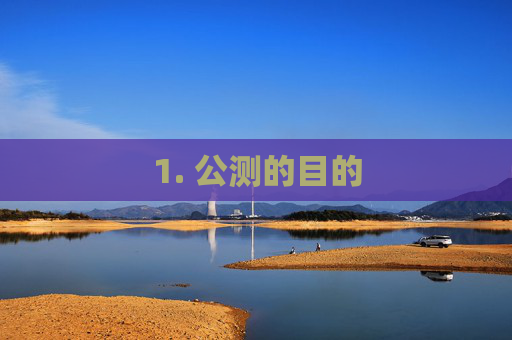 1. 公测的目的