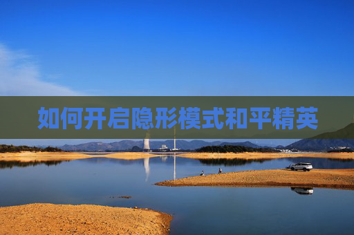 如何开启隐形模式和平精英 如何开启隐形模式和平精英