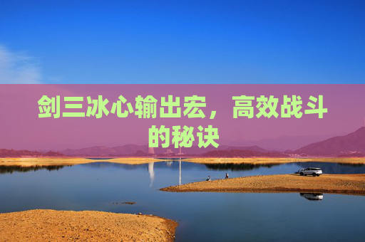 剑三冰心输出宏，高效战斗的秘诀