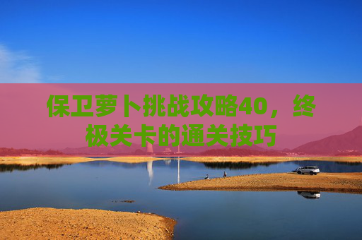 保卫萝卜挑战攻略40，终极关卡的通关技巧