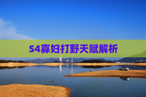 S4寡妇打野天赋解析 S4寡妇打野天赋解析