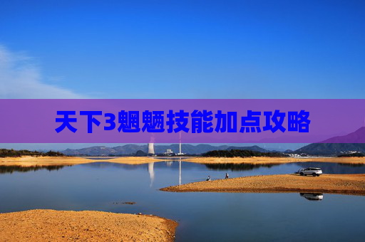 天下3魍魉技能加点攻略 天下3魍魉技能加点攻略