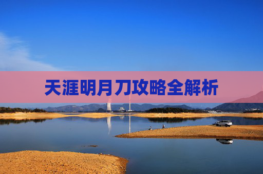 天涯明月刀攻略全解析